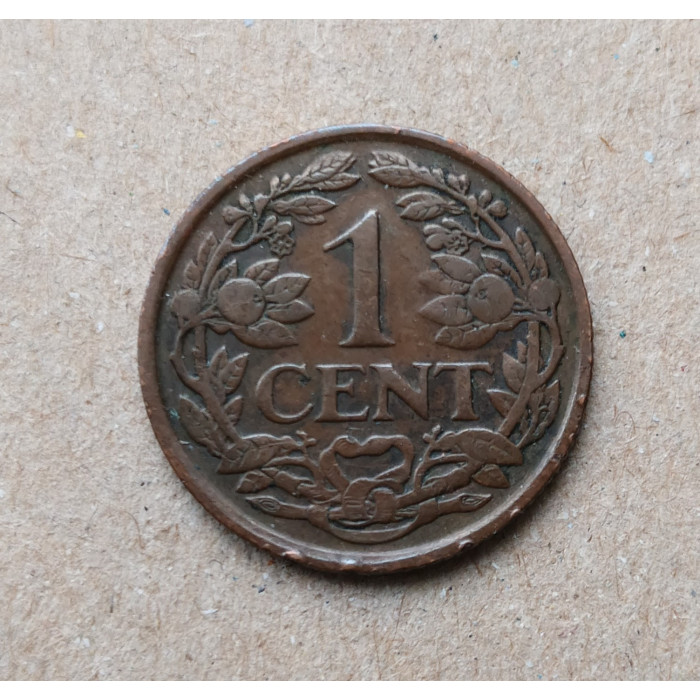 Нидерланды 1 Цент 1928 год