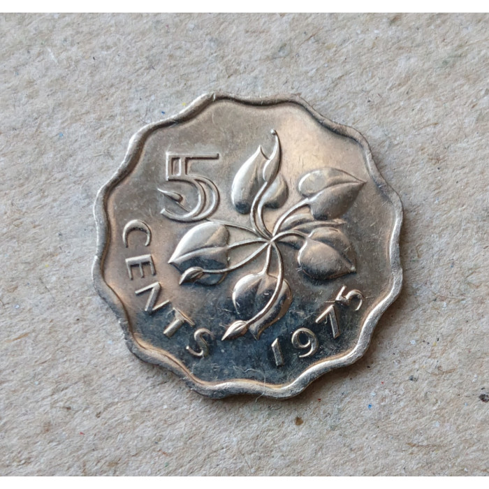 Свазиленд 5 Центов 1975 год , Лилия