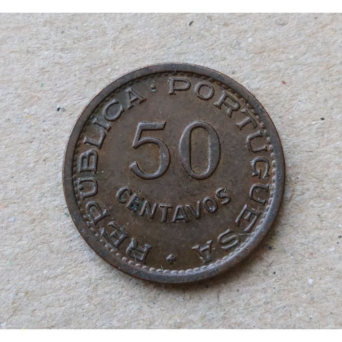 Ангола 50 сентаво 1957 год , Португалия