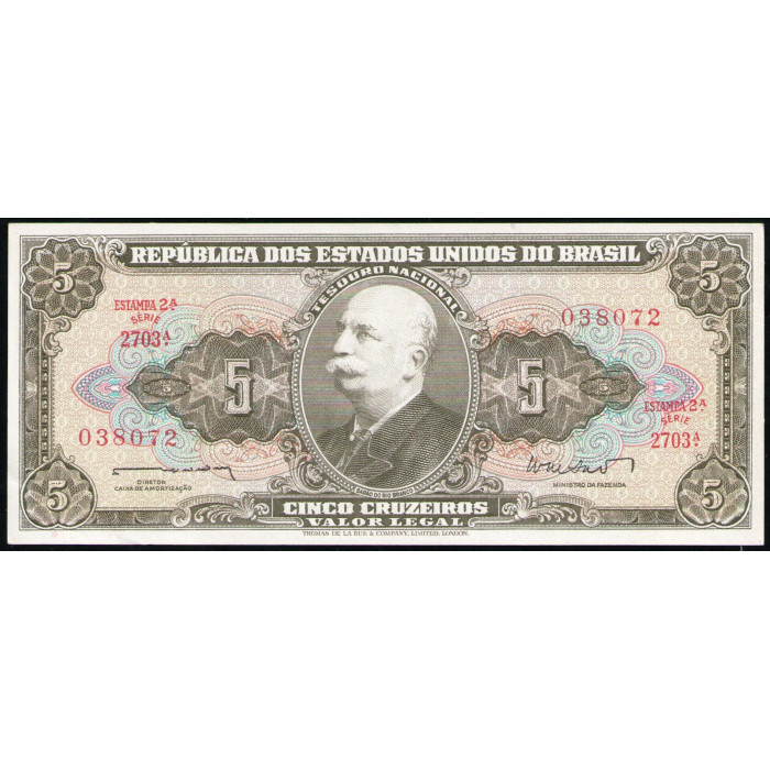 Бразилия 5 Крузейро 1962 год , XF