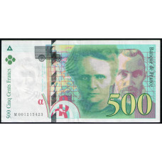 Франция 500 Франков 1994 год , , XF