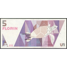 Аруба 5 Флоринов 1990 год , VF