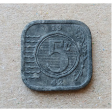 Нидерланды 5 центов 1942 год