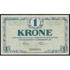 Дания 1 Крона 1916 год