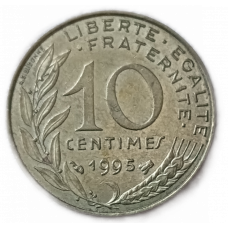Франция 10 Сентим 1995 год