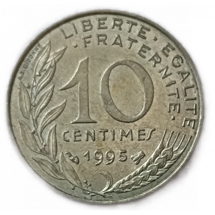 Франция 10 Сентим 1995 год