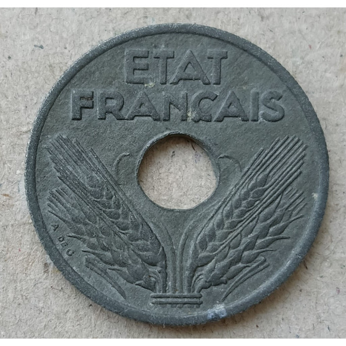 Франция 10 Сентим 1941 год , Правительство Виши