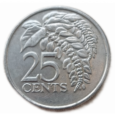 Тринидад и Тобаго 25 Центов 2007 год , Цветок Чаконии