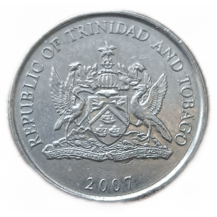 Тринидад и Тобаго 25 Центов 2007 год , Цветок Чаконии