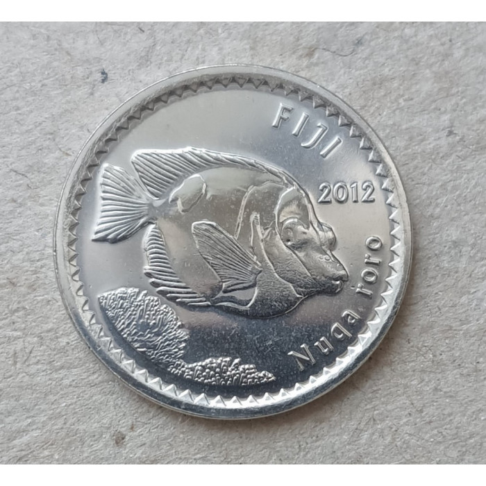 Фиджи 5 Центов 2012 год , Рыба Сиган