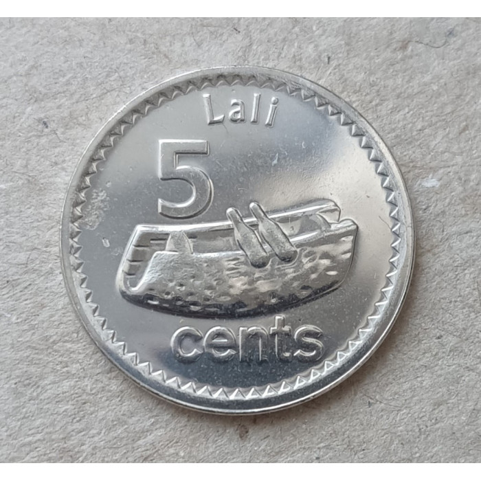 Фиджи 5 Центов 2012 год , Рыба Сиган