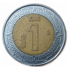 Мексика 1 Песо 2006 год , Биметалл