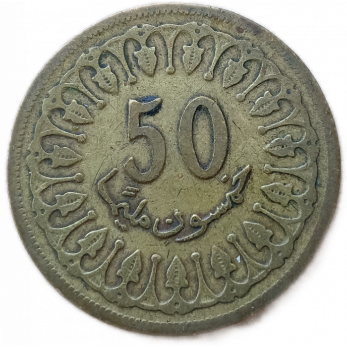 Тунис 50 Миллим 1983 год