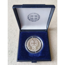 Греция 10 Евро 2003 год , Председательство в ЕС , Серебро 925