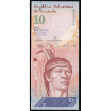 Венесуэла 10 Боливар 2013 год , UNC , Вождь , Американский орел гарпия