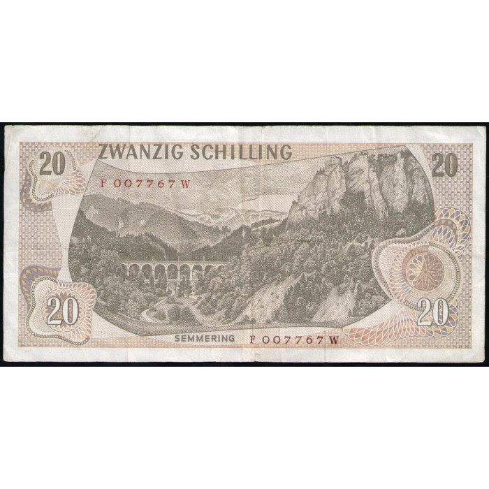 Австрия 20 Шиллингов 1967 год