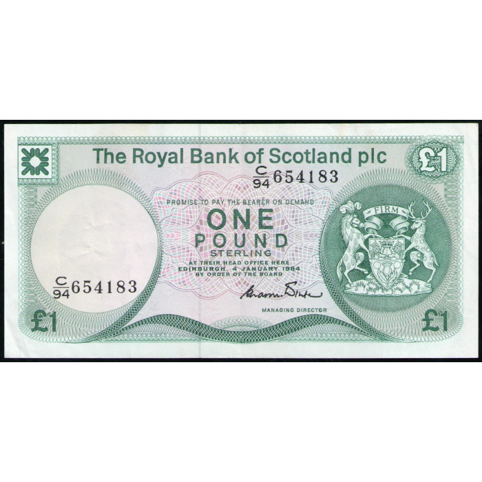 Шотландия 1 Фунт 1984 год , Эдинбургский замок