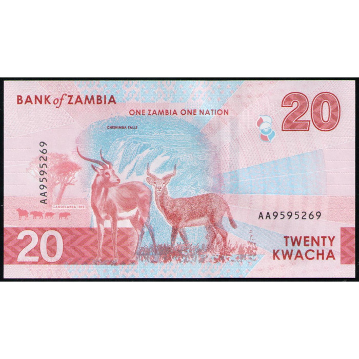Замбия 20 квача 2024 год , UNC