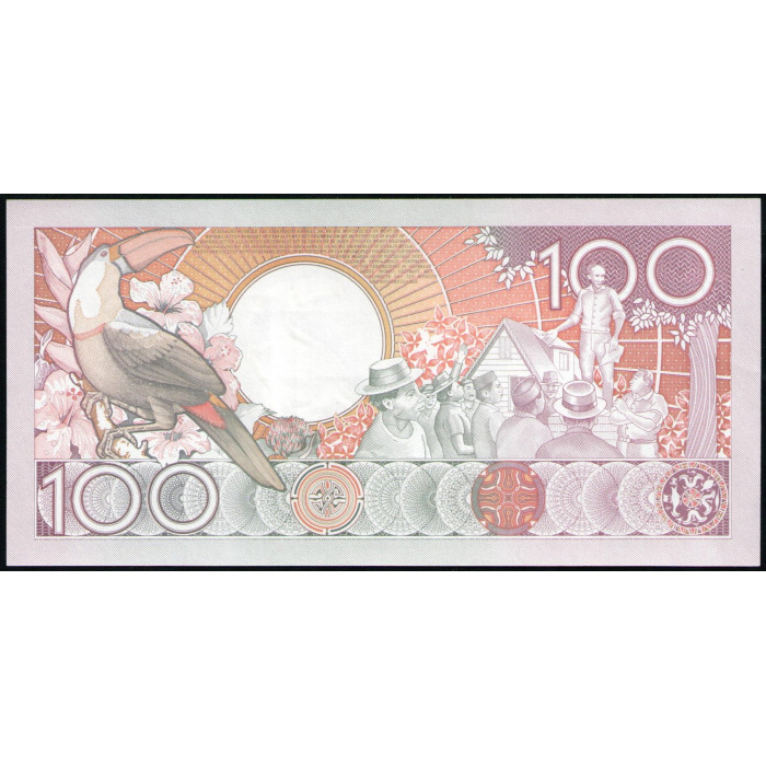 Суринам 100 Гульденов 1986 год , UNC