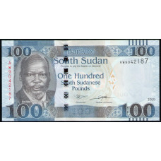 Южный Судан 100 фунтов 2019 год , UNC , Лев