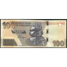 Зимбабве 100 Долларов 2020 год , UNC