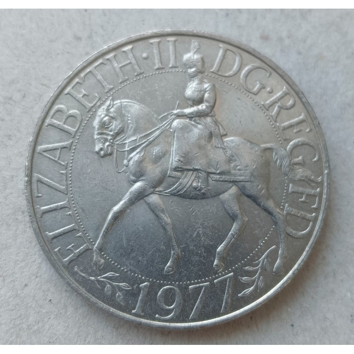 Великобритания 25 Пенсов 1977 год , Серебряный юбилей правления Королевы 