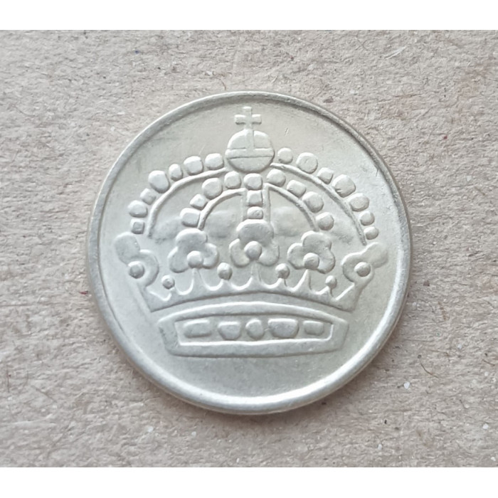 Швеция 25 эре 1953 год , Серебро