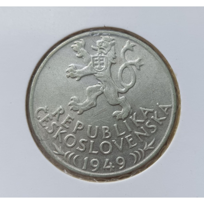 Чехословакия 100 крон 1949 год , 700 лет горному делу , Серебро