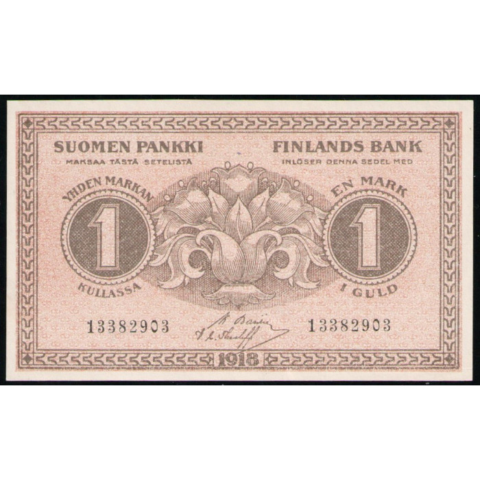 Финляндия 1 марка 1918 год