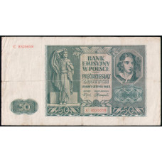 Польша 50 злотых 1941 год