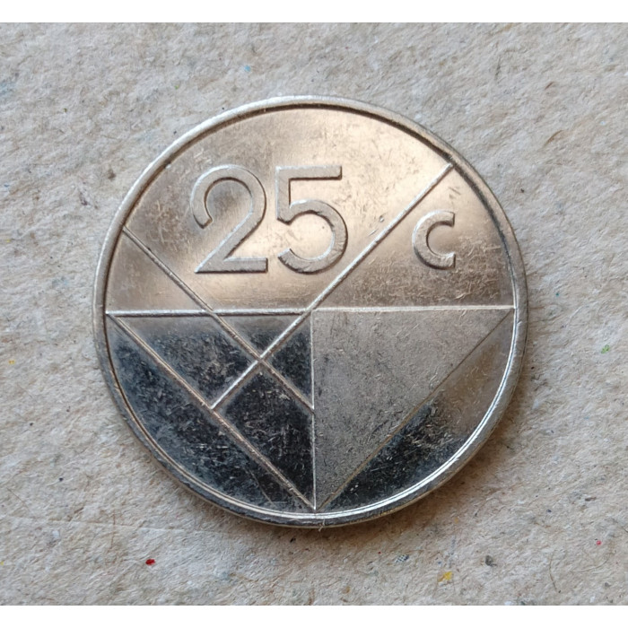 Аруба 25 Центов 1991 год