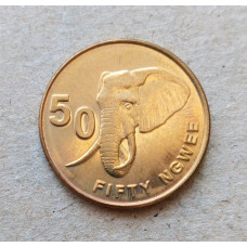 Замбия 50 Нгве 2012 год , Слон