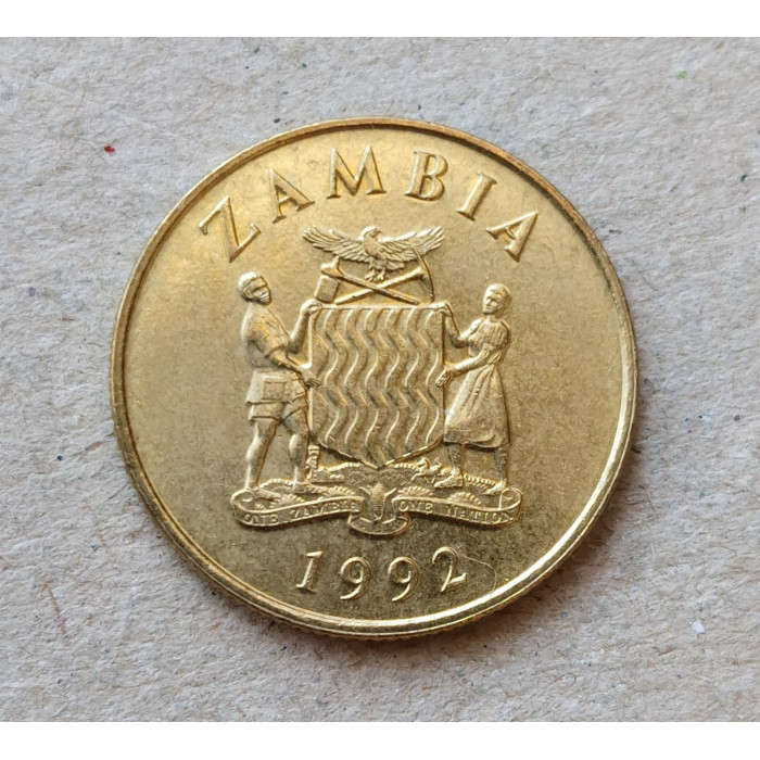 Замбия 5 Квача 1992 год , Сернобык , Саблерогая антилопа