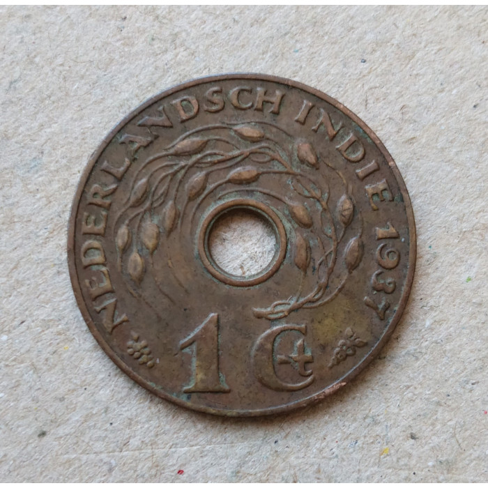 Голландская Индия 1 Цент 1937 год