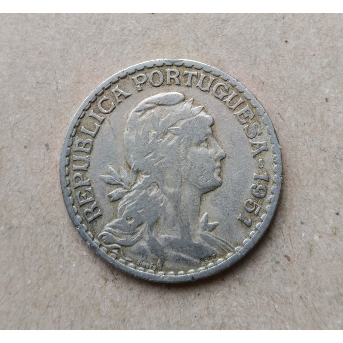 Португалия 1 эскудо 1951 год 