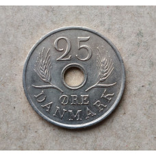 Дания 25 Эре 1972 год , Фредерик 9