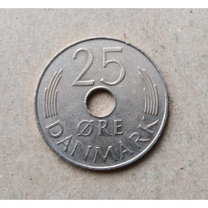 Дания 25 Эре 1976 год 