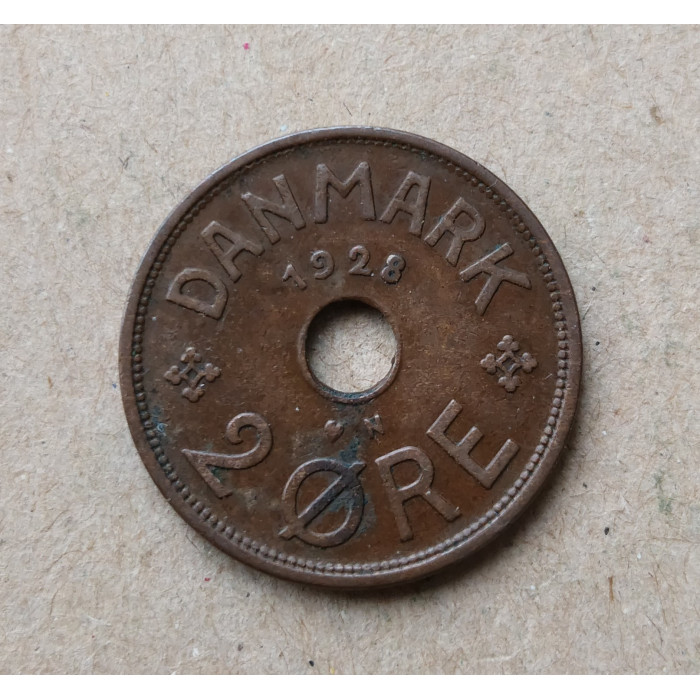Дания 2 Эре 1928 год 