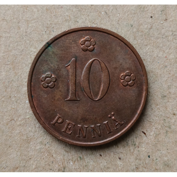 Финляндия 10 Пенни 1935 год