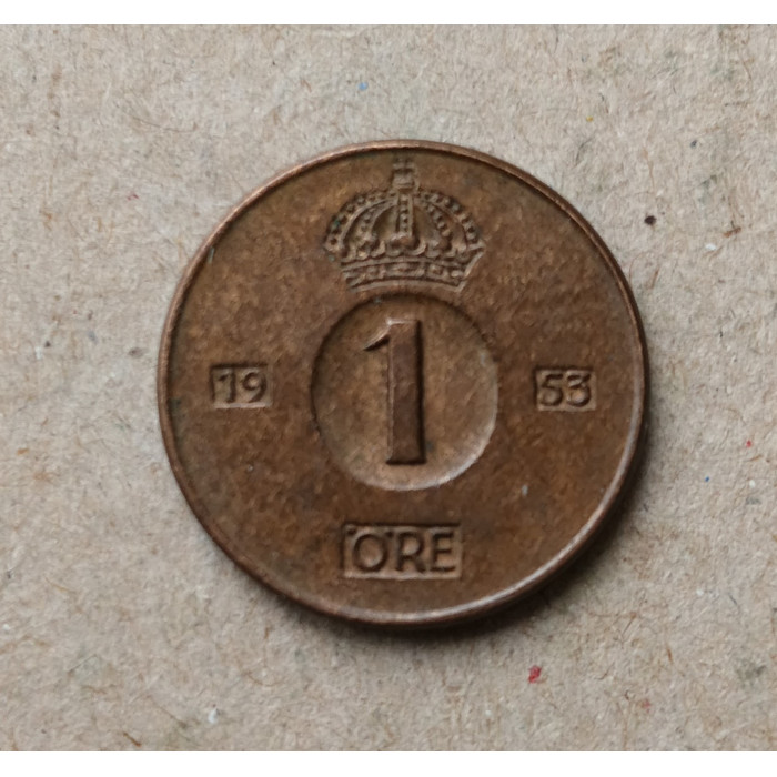 Швеция 1 Эре 1953 год