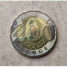 Казахстан 200 Тенге 2020 год , Биметалл