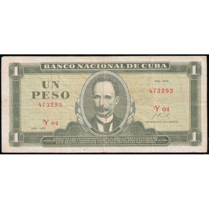 Куба 1 Песо 1972 год 