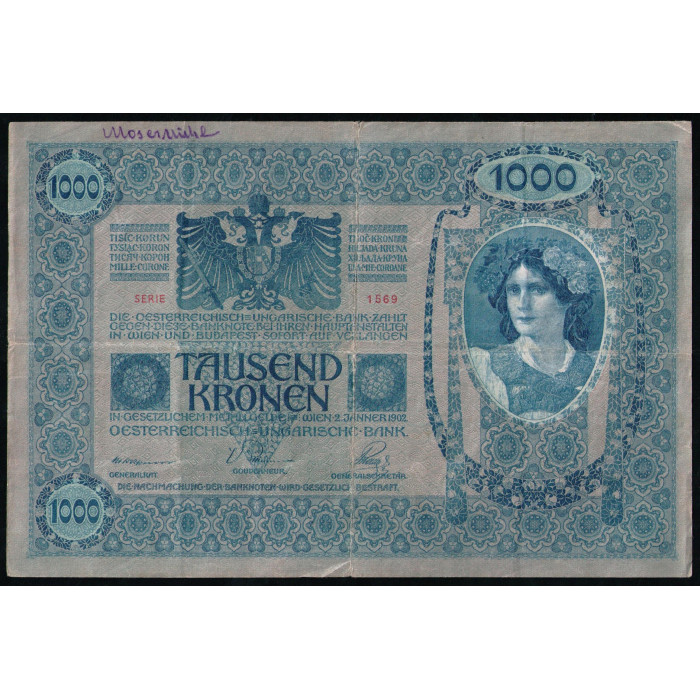 Австрия 1000 Крон 1902 год 