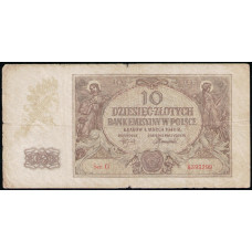 Польша 10 Злотых 1940 год