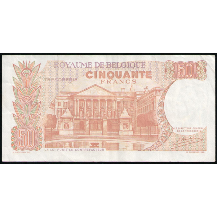 Бельгия 50 франков 1966 год