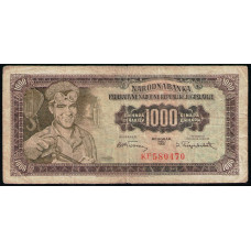 Югославия 1000 динар 1955 год