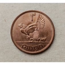 Ирландия 1 Пенни 1966 год , Курица и цыплята