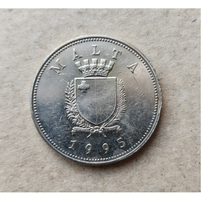 Мальта 1 Лира 1995 год , Голубой Скальный Дрозд