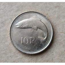 Ирландия 10 Пенсов 2002 год, Семга , Атлантический лосось