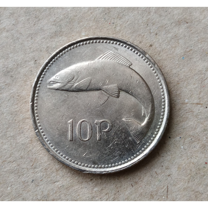 Ирландия 10 Пенсов 2002 год, Семга , Атлантический лосось